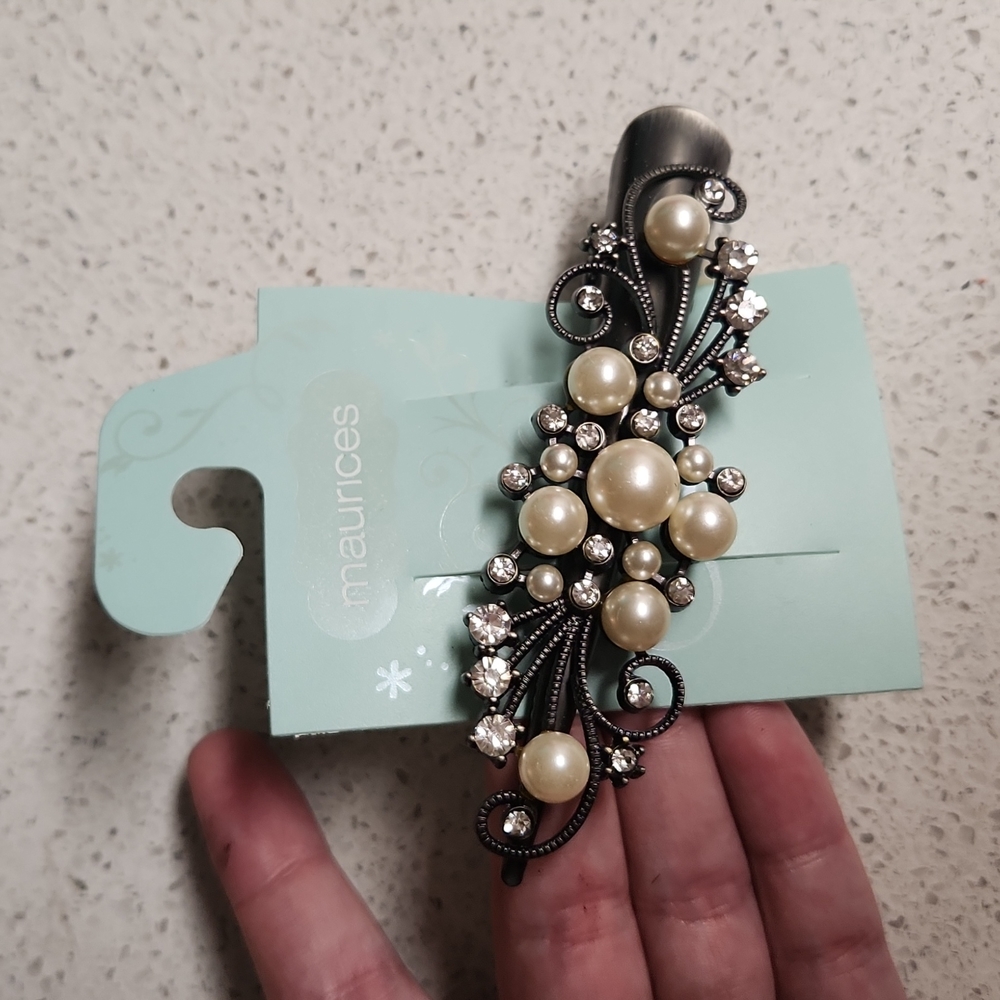 Maurices NWT Bling Pearl Fashion Statement Hair Accessory